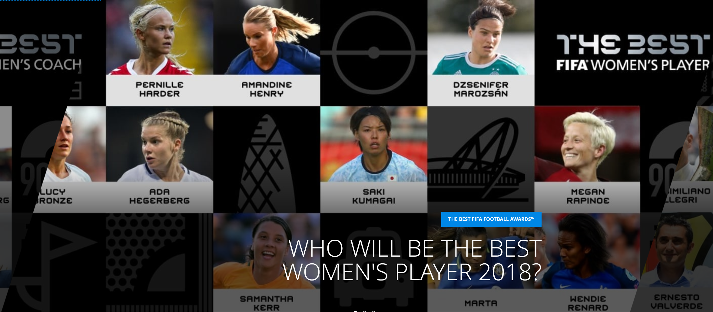 FIFA年度最佳女足球员10人候选名单：玛塔入选，里昂六人入选
