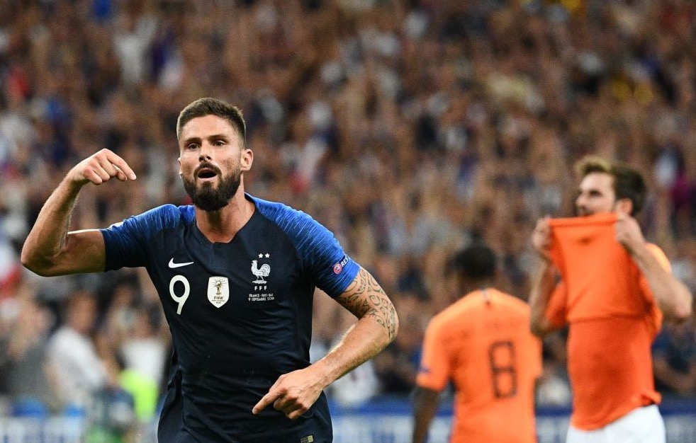 超越齐达内！吉鲁成法国队史第四射手