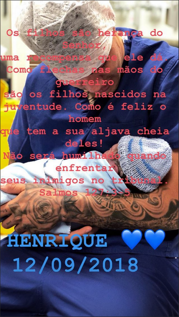 再当爹！埃德松夫妇喜迎儿子降生