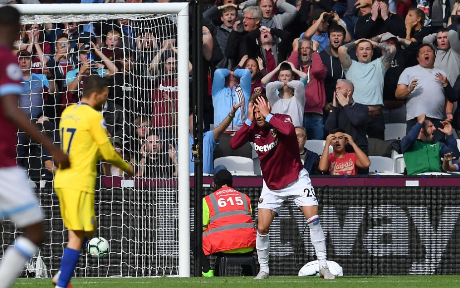 GIF：不可思议，亚尔莫连科头槌攻门偏出