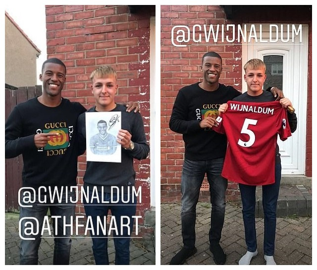 爱豆从天而降，维纳尔杜姆亲自给Ins球迷主页君给送礼