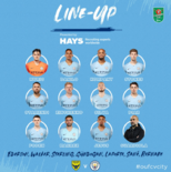 曼城vs牛津联：席尔瓦、热苏斯领衔，斯特林替补