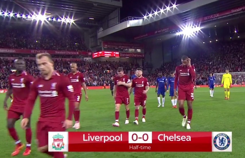 主场不得势，利物浦本赛季首次上半场没进球