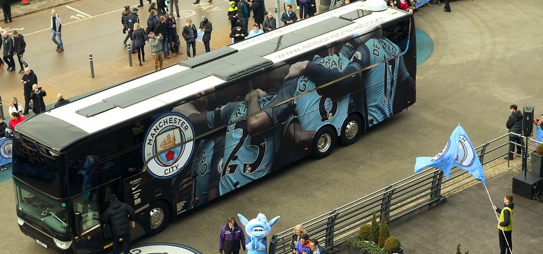 ESPN：曼城为震慑袭击者将在大巴上安装高清摄像头