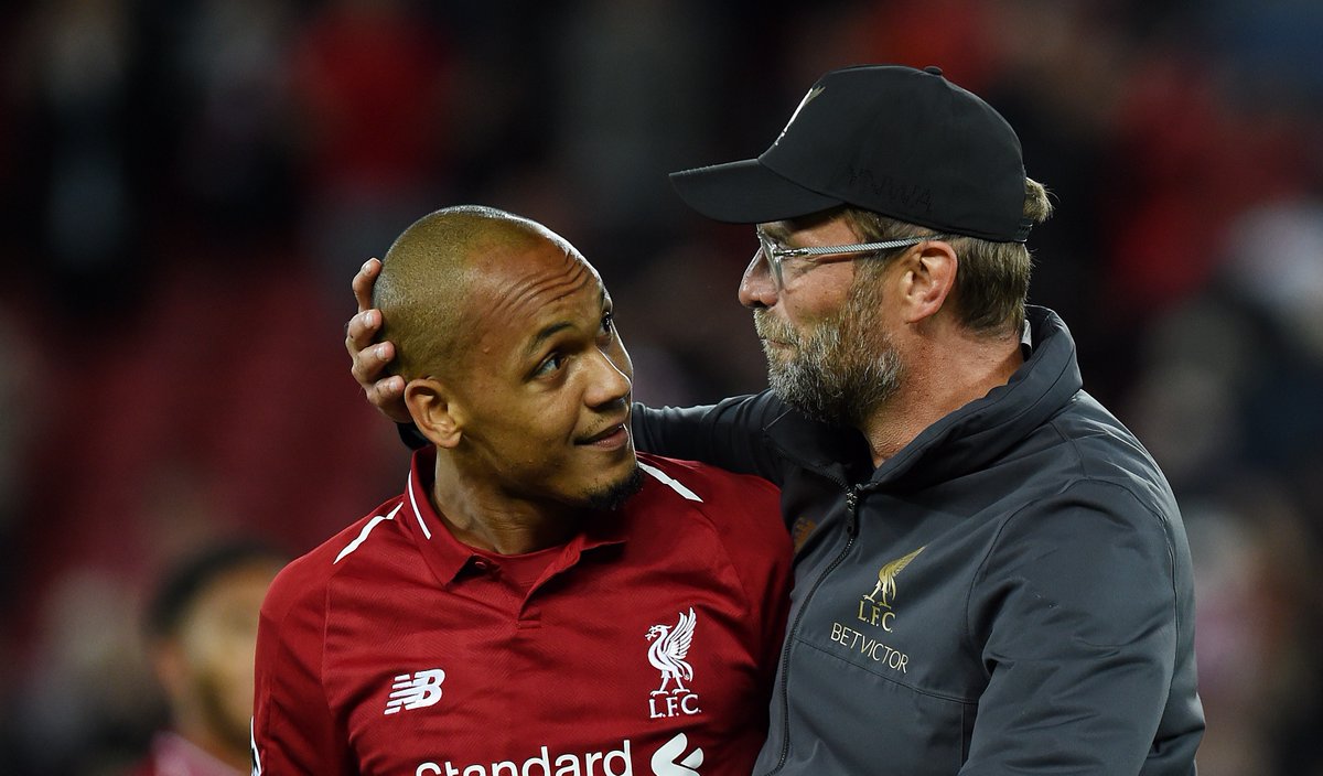 克洛普：法比尼奥从一开始就表现出色，我很享受比赛