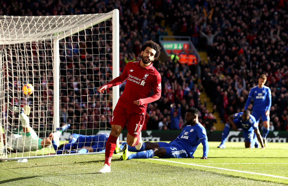 GIF：萨拉赫门前补射破门，利物浦首开纪录