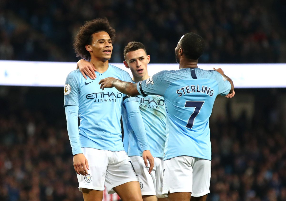 对阵前四以外球队，曼城已连续53场比赛未尝败绩