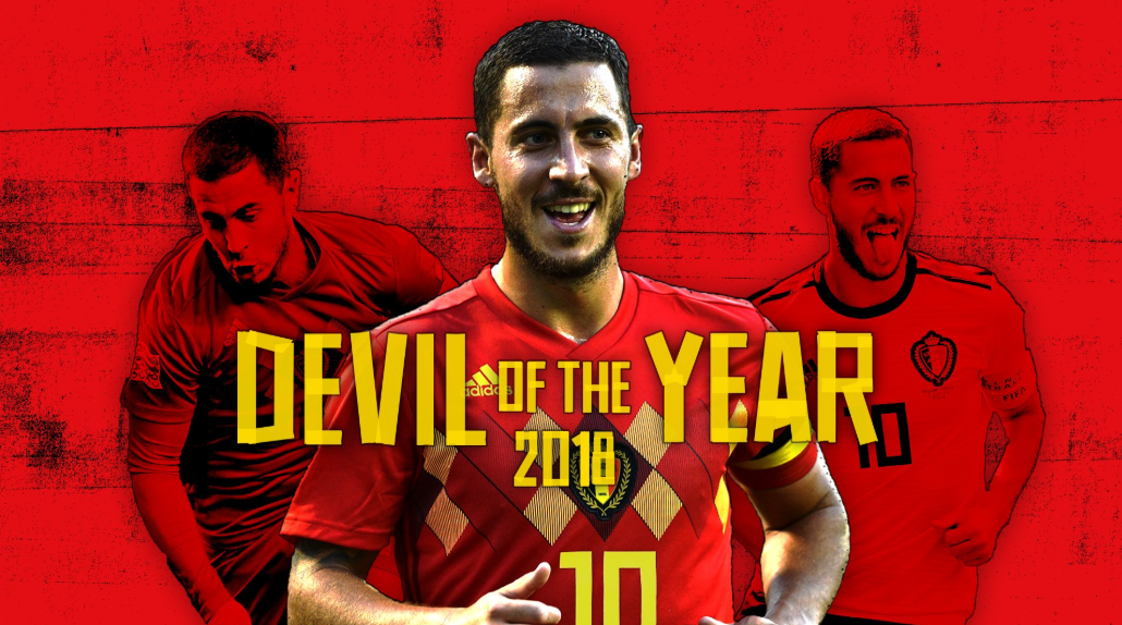 官方：阿扎尔当选2018年度比利时最佳球员
