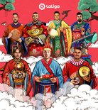 西甲官推发春节海报，武磊与格列兹曼莫德里奇同在前排