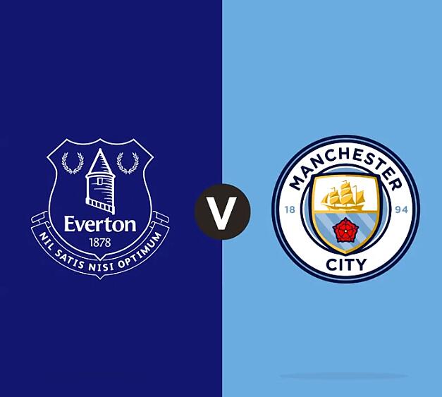 埃弗顿vs曼城首发：阿圭罗登场，热苏斯德布劳内替补