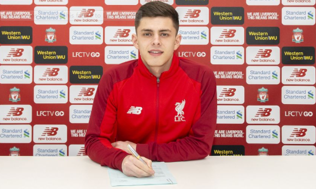 官方：利物浦与小将亚当-里维斯完成续约