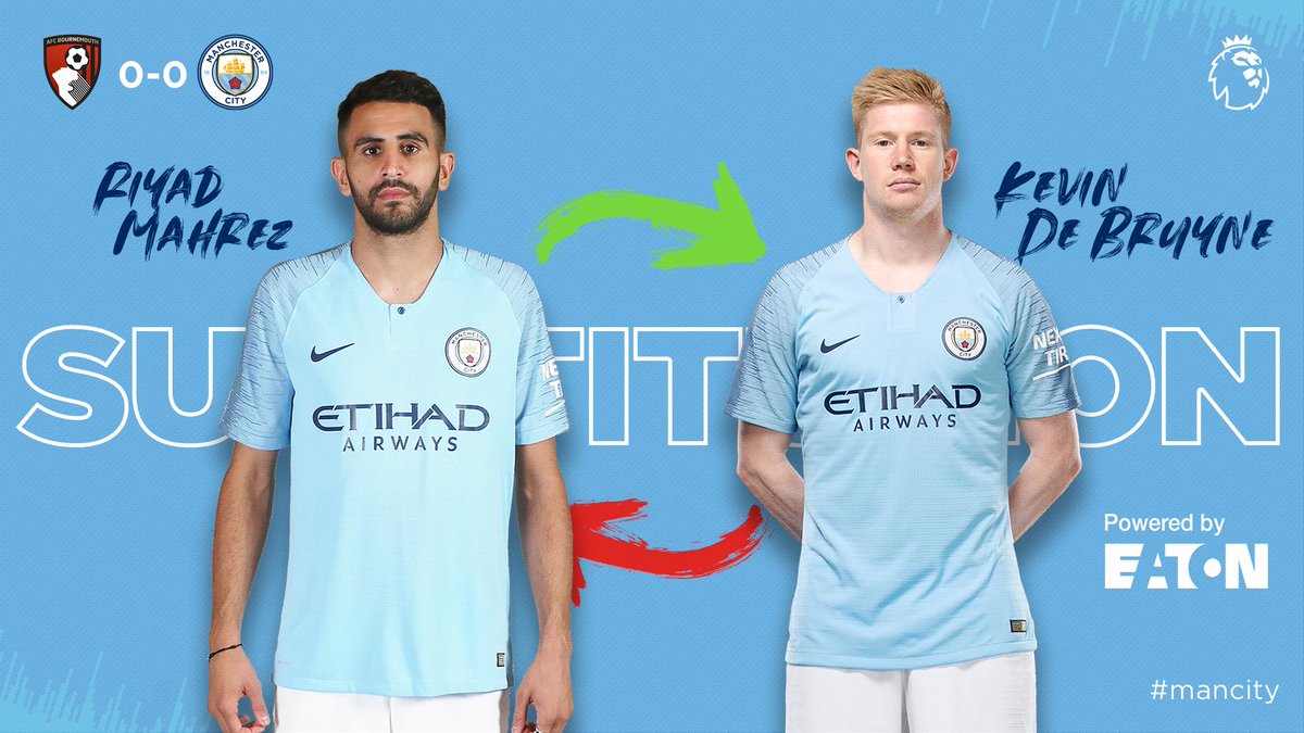 GIF：丁丁又伤了，德布劳内半场前被马赫雷斯换下