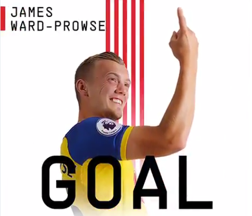 GIF：沃德-普劳斯任意球直挂死角，南安普顿扳平<a href=http://bf.310bf.net target=_blank class=infotextkey>比分</a>