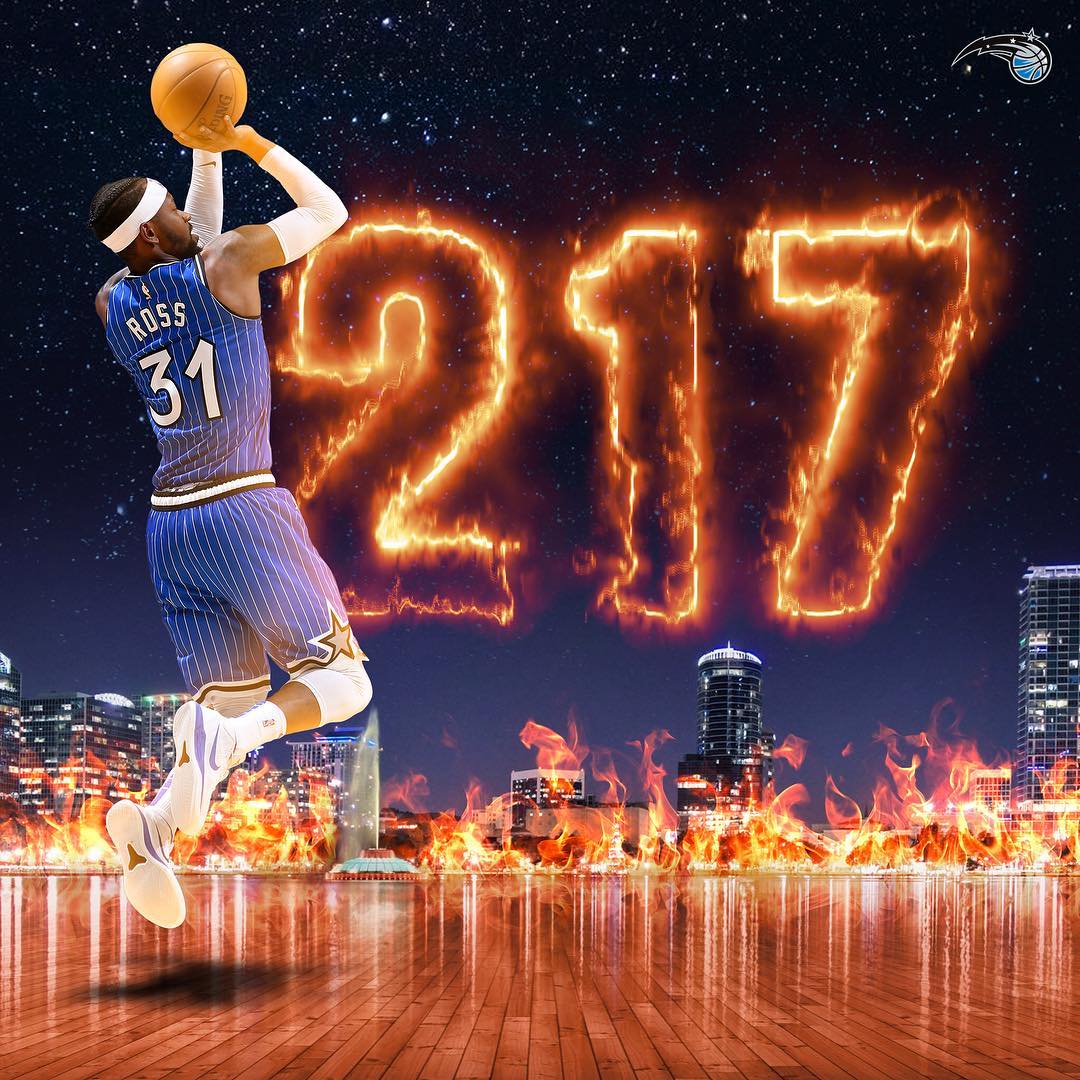 特伦斯-罗斯成首位单赛季全替补出场投进200记三分球员