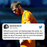 德赫亚推特致歉：我们的表现配不上大家对曼联的期待