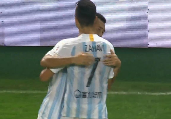 GIF:以色列大狙来了!扎哈维世界波破门,富力扳平