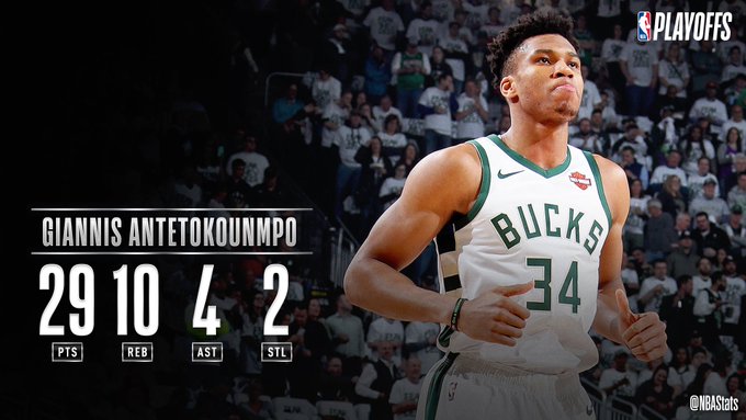 NBA官方评选今日最佳数据:阿德托昆博29+10当选