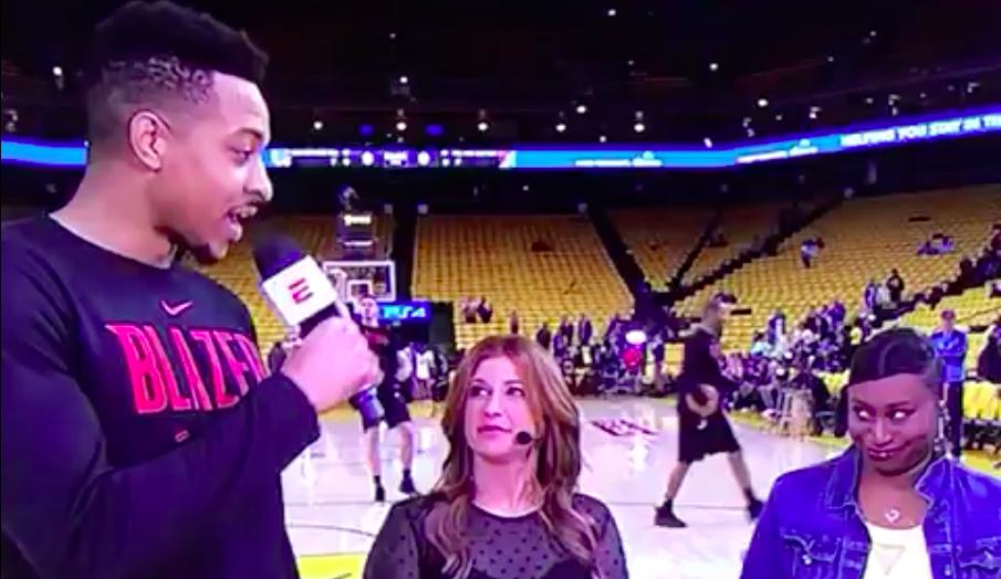 终于见到本人了！麦科勒姆赛前与珍妮弗会面