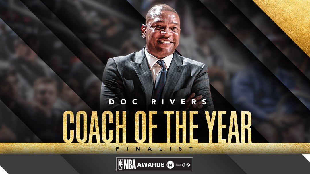 快船官方祝贺里弗斯入选年度最佳教练候选名单