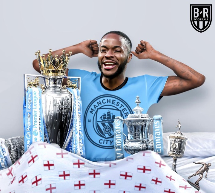 GIF：停不下来！B席助攻斯特林造5球惨案