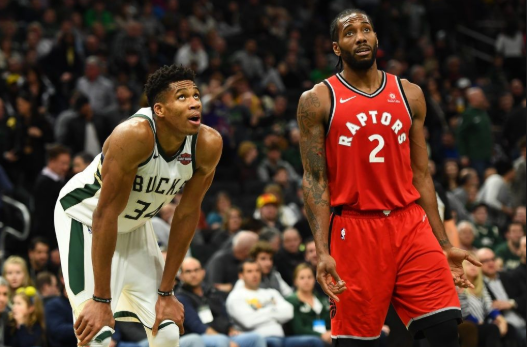 针锋相对！半场伦纳德字母哥均砍下13分