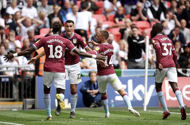 英冠附加赛：加齐麦金破门，维拉2-1德比郡成功冲超