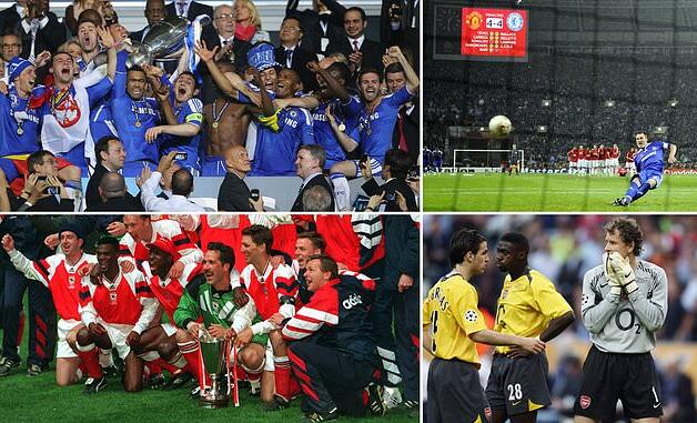 稳了？过去5场欧战决赛，枪手只赢1场，蓝军只输1场