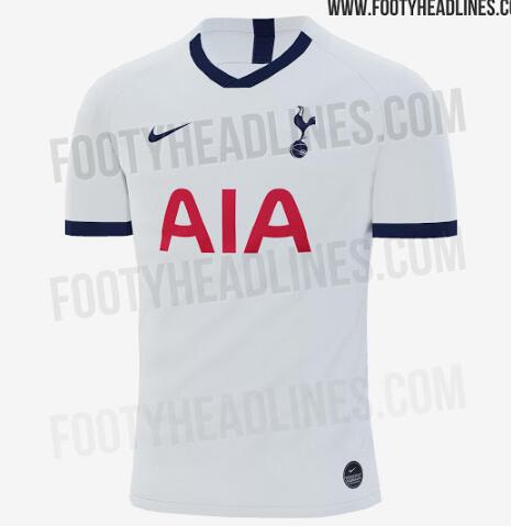 热刺新赛季主场球衣谍照：一袭纯白，简洁明快