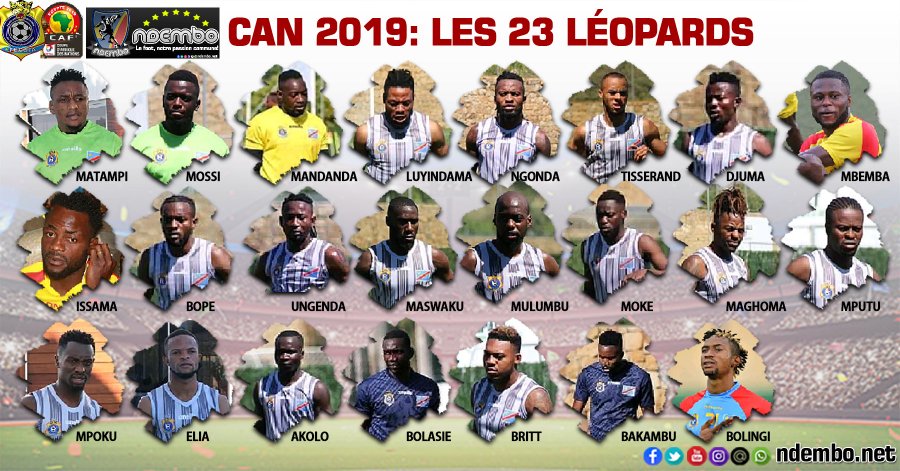 民主刚果非洲杯大名单：巴坎布领衔，博拉谢在列