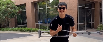 终于脱拐!于德豪发布视频记录康复情况