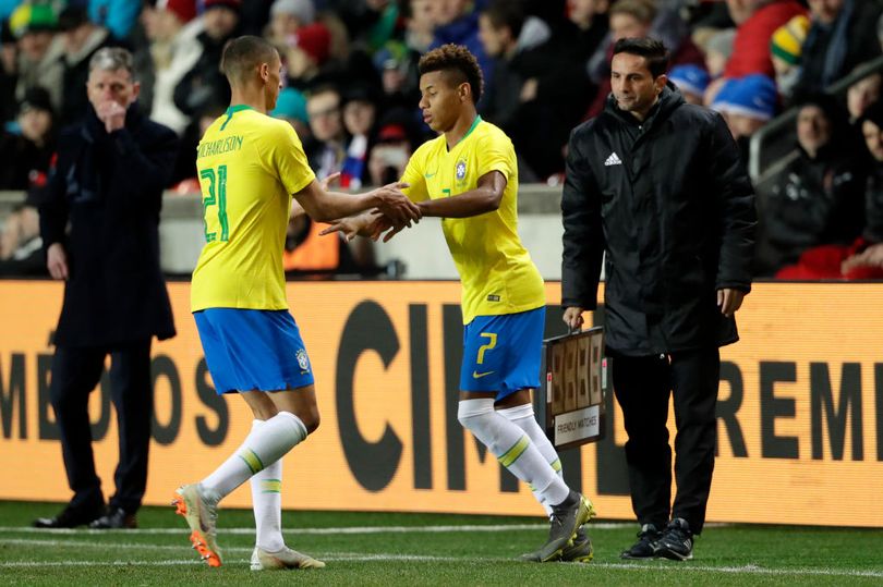 理查利森：从U20开始就认识内雷斯，希望他能来埃弗顿