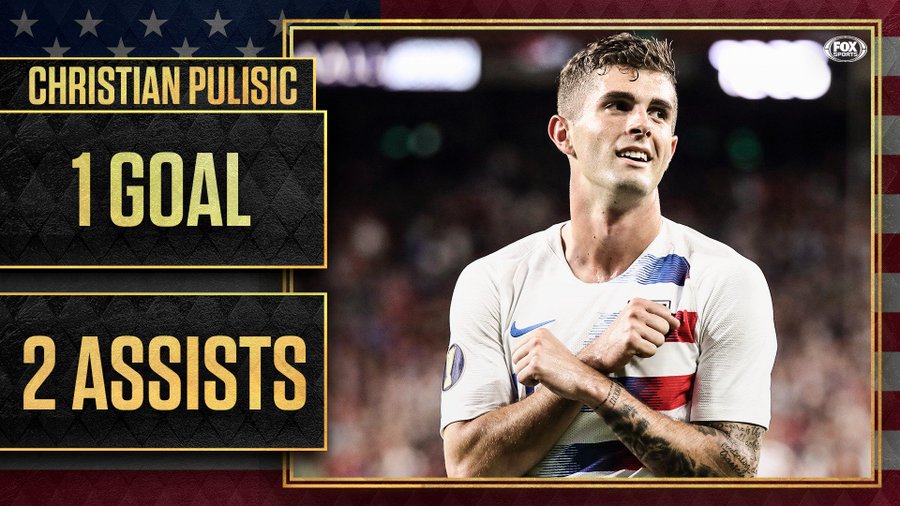 普利西奇1射2传，金杯赛美国6-0痛击特多晋级