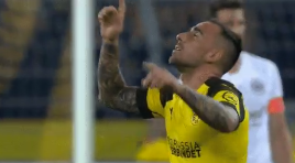 GIF：帕科门前劲射破门，多特1-0领先利物浦