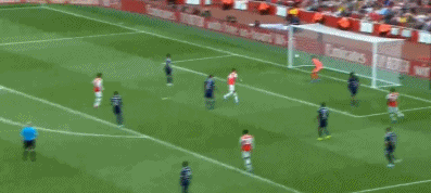GIF:奥巴梅杨抢点破门,阿森纳1-0抢先