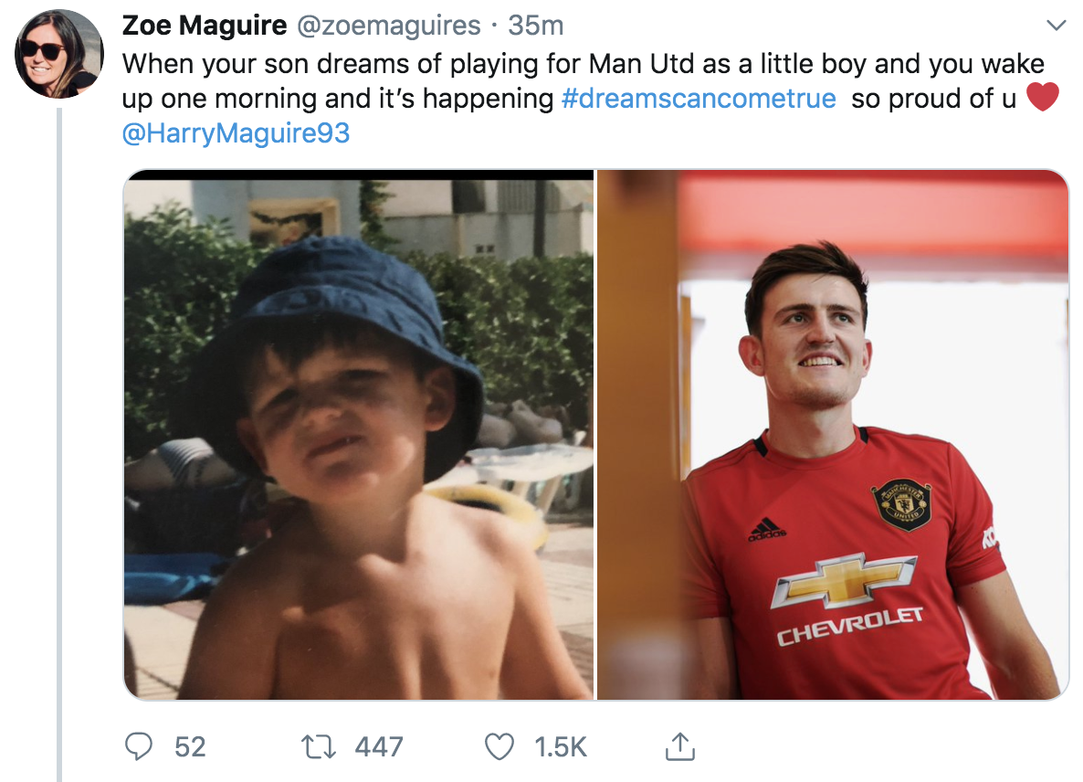 马奎尔妈妈：我儿子是儿魔梦，很高兴看到他梦想成真了