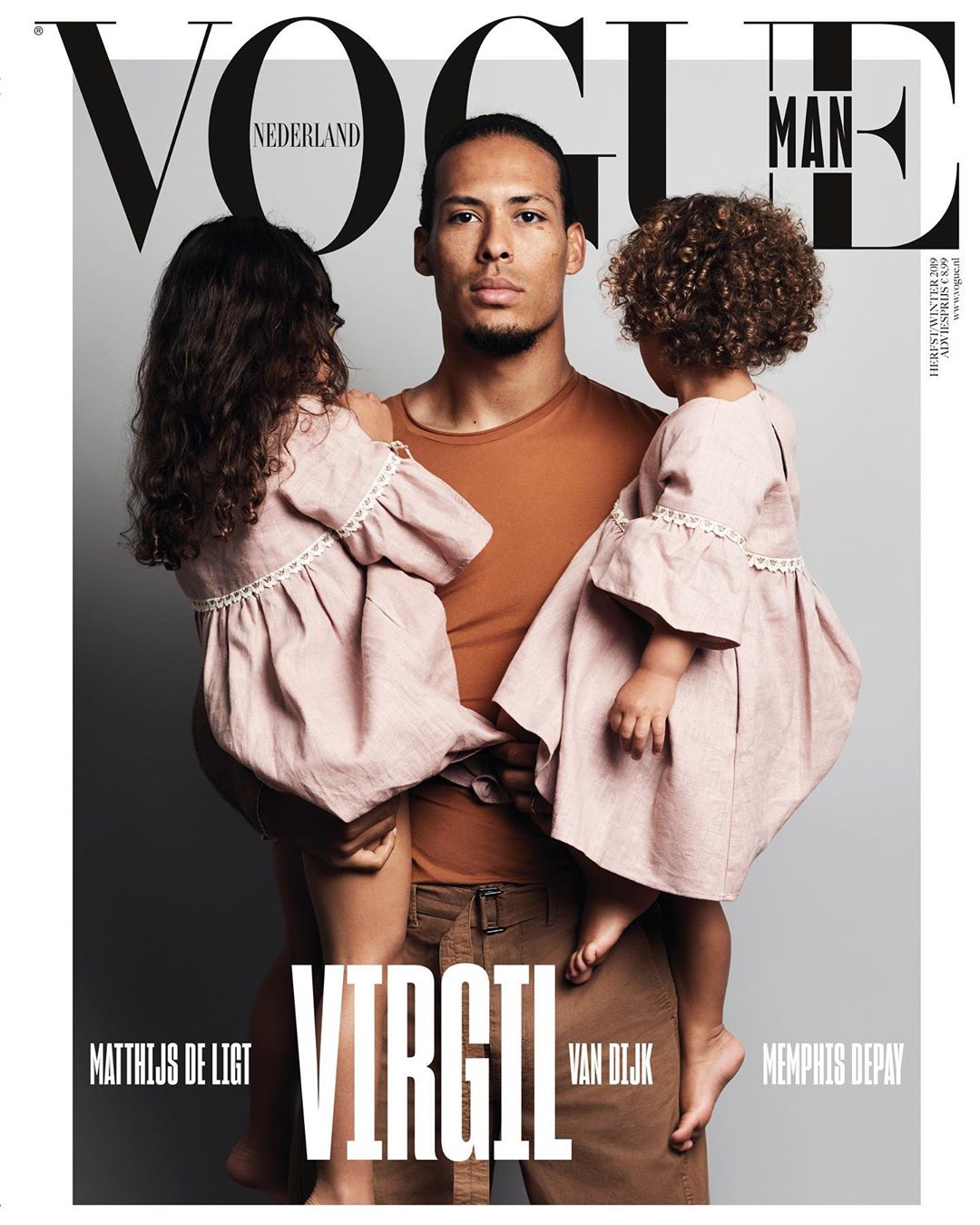 跨界！范戴克、德佩、德利赫特登上荷兰VOGUE封面