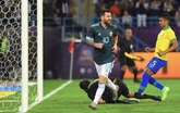 友谊赛：梅西造点+破门热苏斯失点，阿根廷1-0巴西