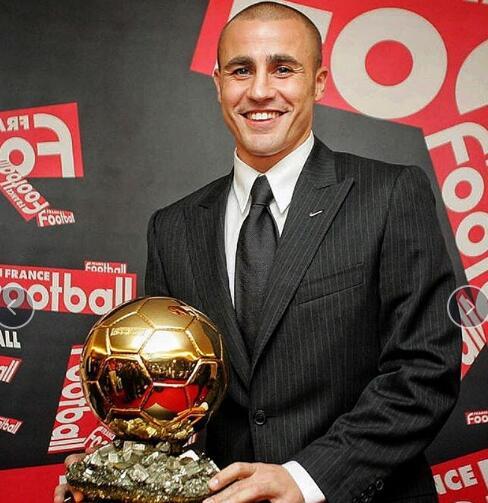 [流言板]忆峥嵘岁月!卡纳瓦罗晒十三年前获金球奖照片