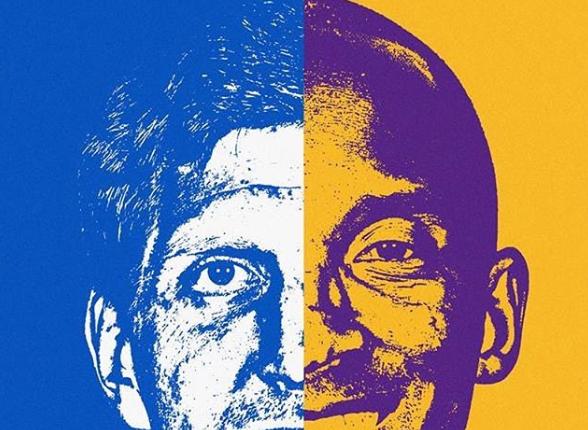 致敬传奇！独行侠更新Ins展示诺维茨基与科比的合成图