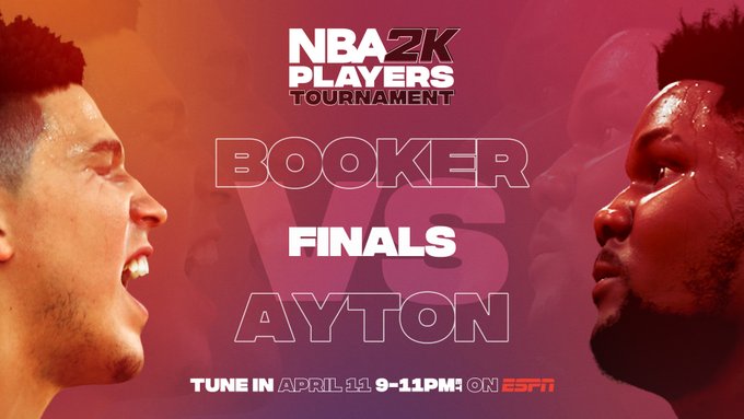 布克击败艾顿，拿到球员2K锦标赛冠军