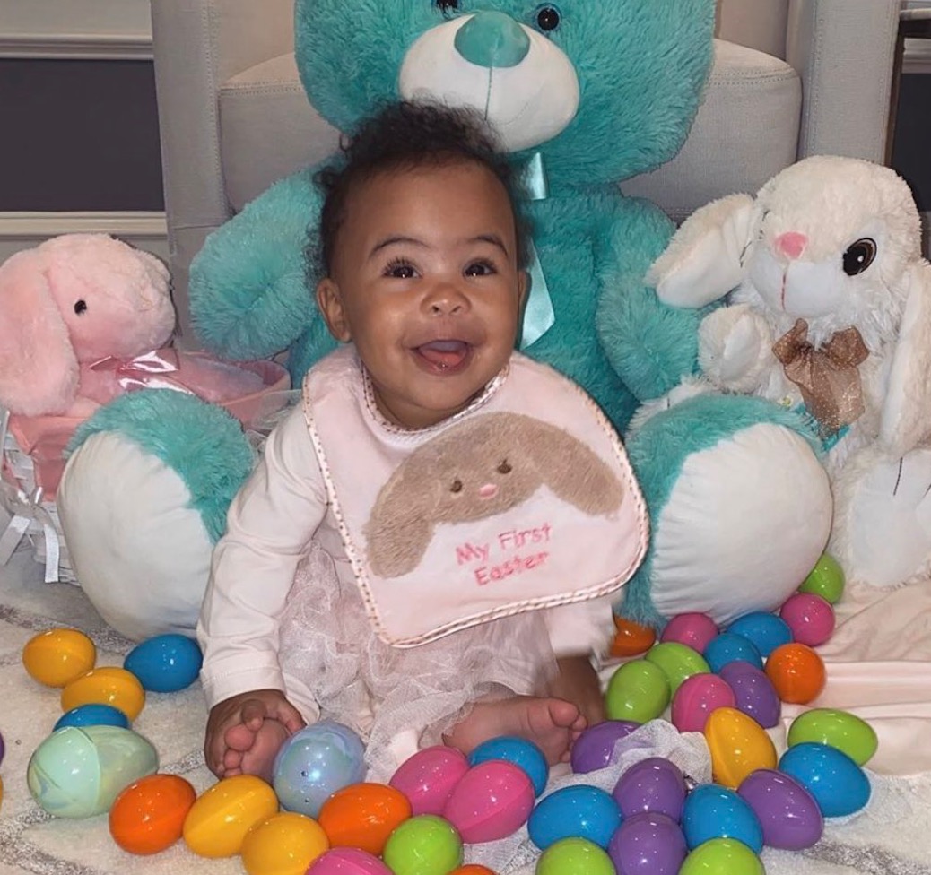 父爱满满！贾-莫兰特发推晒出女儿萌照：复活节快乐