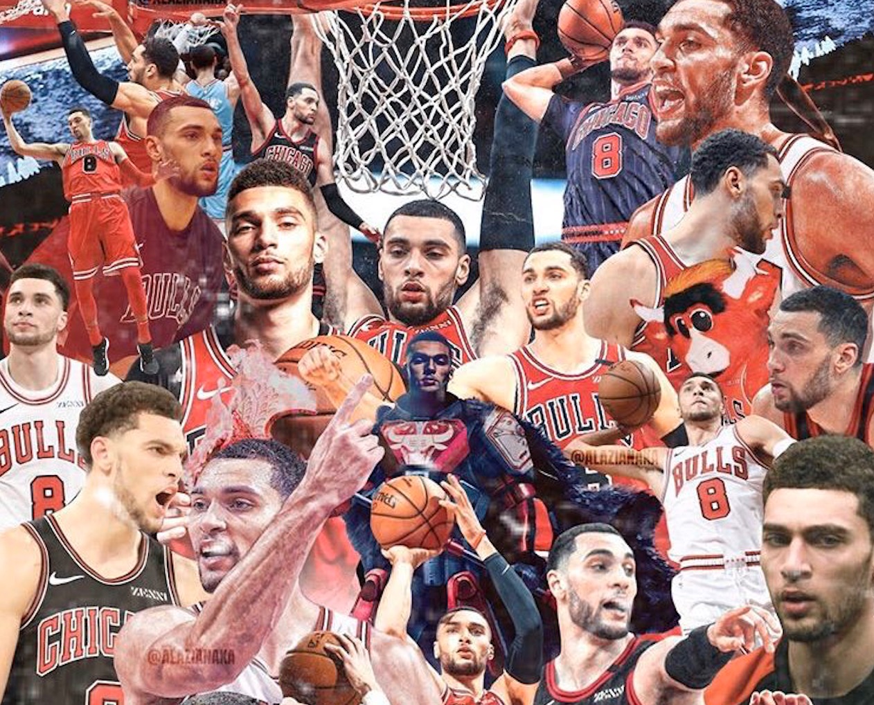 球迷自制拉文个性壁纸，拉文转发：为你点赞，谢谢你