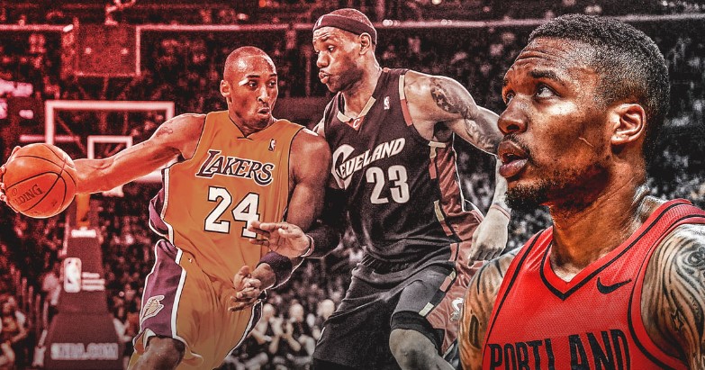 利拉德谈心目中最强硬对手：科比和詹姆斯