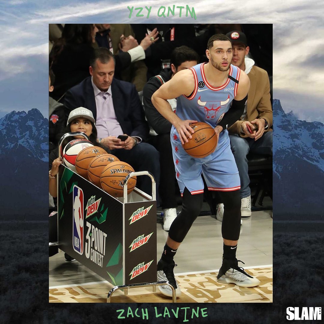 SLAM晒拉文参加三分球大赛照片：我们还是从前那个少年