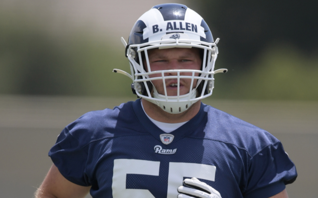 布莱恩-阿伦成为NFL首位公开宣布感染新冠病毒的现役球员