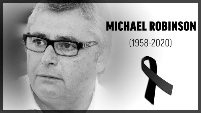 爱尔兰名宿迈克尔-罗宾逊因癌症离世，享年61岁
