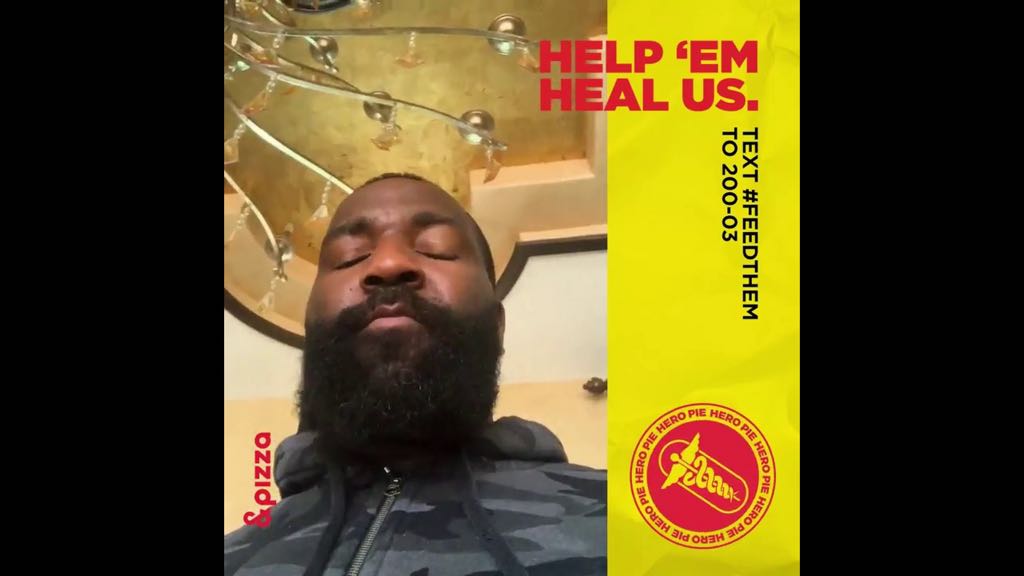 肯德里克-帕金斯向纽约医护人员捐赠100份披萨