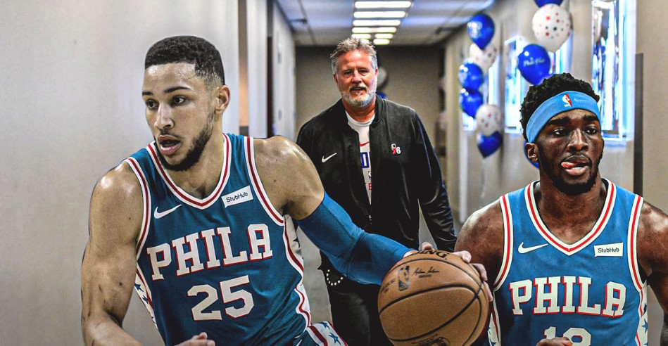 布朗谈西蒙斯打控卫：他来球队时，我们没有一个老牌控卫