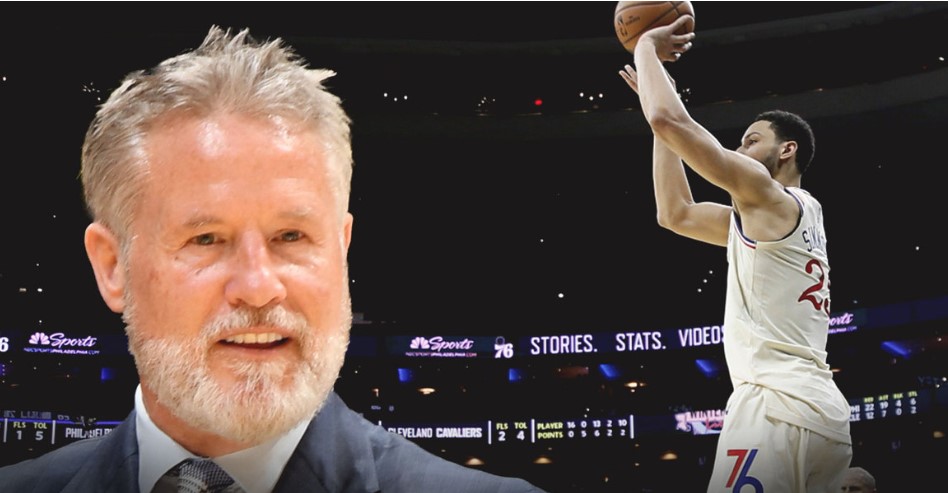 布朗:西蒙斯这几天训练投的三分比他半个赛季投的都多