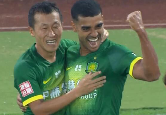 GIF：金泰延助攻阿兰推射空门得手，国安1-0永昌